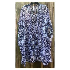 Nordstrom Rack: Blue & White Print Design Cover-Up